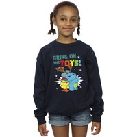 Disney Girl's Bring On The Toys Sweatshirt in Navy | Size: 5-6 Years