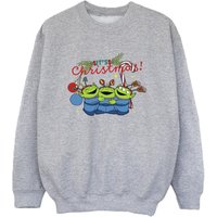 Toy Story Boy's Aliens Christmas Sweatshirt in Grey | Size: 7-8 Years