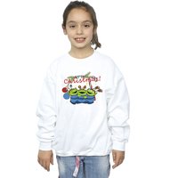 Toy Story Girl's Aliens Christmas Sweatshirt in White | Size: 7-8 Years
