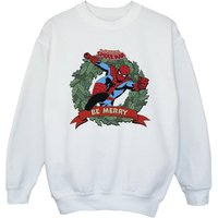 Spider-Man Girl's Be Merry Sweatshirt in White | Size: 7-8 Years