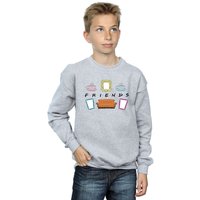 Friends Boy's Couch Lounging Sweatshirt in Grey | Size: 9 Years