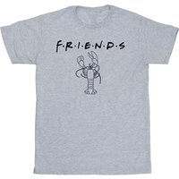 Friends Girl's Lobster Logo T-Shirt in Grey | Size: 12-13 Years
