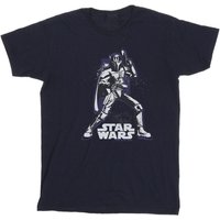 Star Wars Boy's Darth Vader Pose Cotton T-Shirt in Navy | Size: 12-13 Years