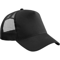 Beechfield Snapback Trucker Cap in Black