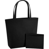 Bagbase Felt Shopper Bag in Black