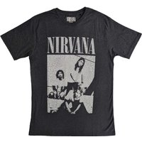 Nirvana Men's Sitting T-Shirt in Black | Size: Medium