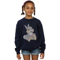 Disney Girl's Thumper Cotton Sweatshirt in Navy | Size: 7-8 Years