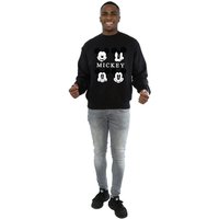 Four Heads Mickey Mouse Cotton Sweatshirt