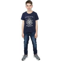 Harry Potter Boy's Waiting For My Letter Hogwarts Cotton T-Shirt in Navy | Size: 7-8 Years