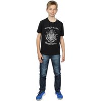 Harry Potter Boy's Waiting For My Letter Hogwarts Cotton T-Shirt in Black | Size: 5-6 Years