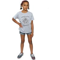 Harry Potter Girl's Waiting For My Letter Hogwarts T-Shirt in Grey | Size: 9 Years
