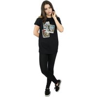 Frozen Women's Olaf Polaroid Cotton Boyfriend T-Shirt in Black | Size: 2XL