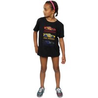 Cars Girl's Racer Profile Cotton T-Shirt in Black | Size: 12-13 Years