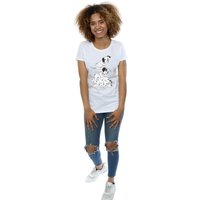 101 Dalmatians Girl's Chair Cotton T-Shirt in White | Size: 12-13 Years
