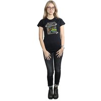 Scooby Doo Women's The Mystery Machine Cotton Boyfriend T-Shirt in Black | Size: Medium