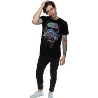 Star Wars Men's Paint Splatter T-Shirt in Black | Size: 3XL