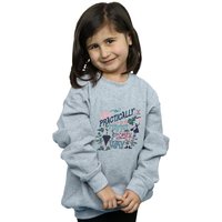 Mary Poppins Girl's Practically Perfect In Every Way Sweatshirt in Grey | Size: 12-13 Years