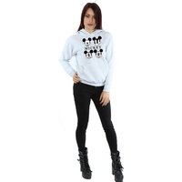 Disney Women's Mickey Mouse Four Heads Hoodie in Grey | Size: Medium