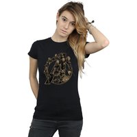 Avengers Infinity War Women's Logo Boyfriend T-Shirt in Black | Size: Medium