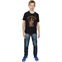 Harry Potter Boy's Gryffindor Cotton T-Shirt in Black | Size: 5-6 Years