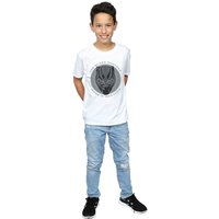 Black Panther Boy's Made In Wakanda Cotton T-Shirt in White | Size: 9 Years