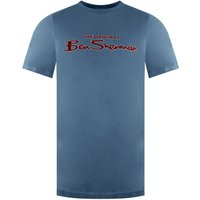 Ben Sherman Men's Logo Blue T-Shirt | Size: Large