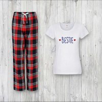 60 SECOND MAKEOVER Women's Bestie Pyjama Set in Red | Size: XS
