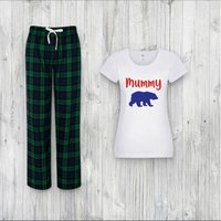 60 SECOND MAKEOVER Women's Mummy Bear Pyjama Set in Green | Size: XS