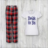 60 SECOND MAKEOVER Women's Bride To Be Pyjama Set in Red | Size: Large
