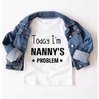 60 SECOND MAKEOVER Today I'm Nanny's Problem T-Shirt in White | Size: 0-6 m