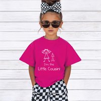 Girl's I'm The Little Cousin Girls T-Shirt in | Size: 12-13 Years