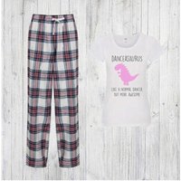 60 SECOND MAKEOVER Women's Dancer Dinosaur Pyjama Set in Pink | Size: Medium