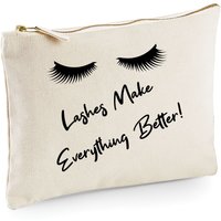 Lashes Make Everything Better Make up Bag