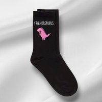 60 SECOND MAKEOVER Women's Friend Socks Friendasaurus Black Socks