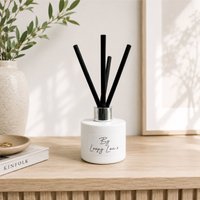 60 SECOND MAKEOVER Lime Basil & Mandarin Luxury Reed Diffuser Highly Fragranced Scented in White