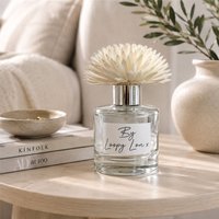 60 SECOND MAKEOVER Bergamot & Oud Luxury Flower Diffuser Highly Fragranced Scented in Clear