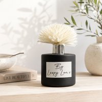 60 SECOND MAKEOVER White Chocolate Christmas Cookie Luxury Flower Diffuser Highly Fragranced Scented in Black