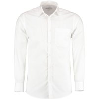 Kustom Kit Men's Poplin Tailored Long-Sleeved Formal Shirt in White | Size: 14 inches