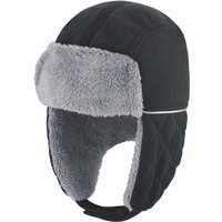 Result Men's Trapper Hat in Black | Size: S/M