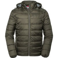 Nano Hooded Padded Jacket Dark