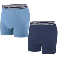 Atlas for Men Men's Stretch Boxer Shorts Pack of 2 in Duck Egg Blue | Size: XL