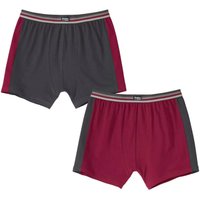 Atlas for Men Men's Stretch Boxer Shorts Pack of 2 in Dark Grey | Size: Large