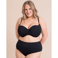 Curvy Kate Jet Set Balcony Bikini Top - Black 34HH
