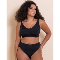 Curvy Kate Women's Zen Non-Wired Bralette in Black | Size: 40DD/E