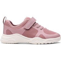Feather Ath Dusty Pink Trainers Riptape Wide Fit
