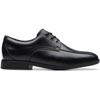Jonwin Loop Leather Lace Up School Shoes Wide Fit