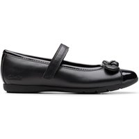 Dance Beam Mary Jane Riptape School Shoes Standard Fit