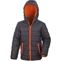 Result Core Padded Jacket in True Black | Size: 5-6 Years