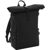 Bagbase Men's Block Roll Top Backpack in Black