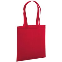 Westford Mill Women's Premium Cotton Tote Bag in Red